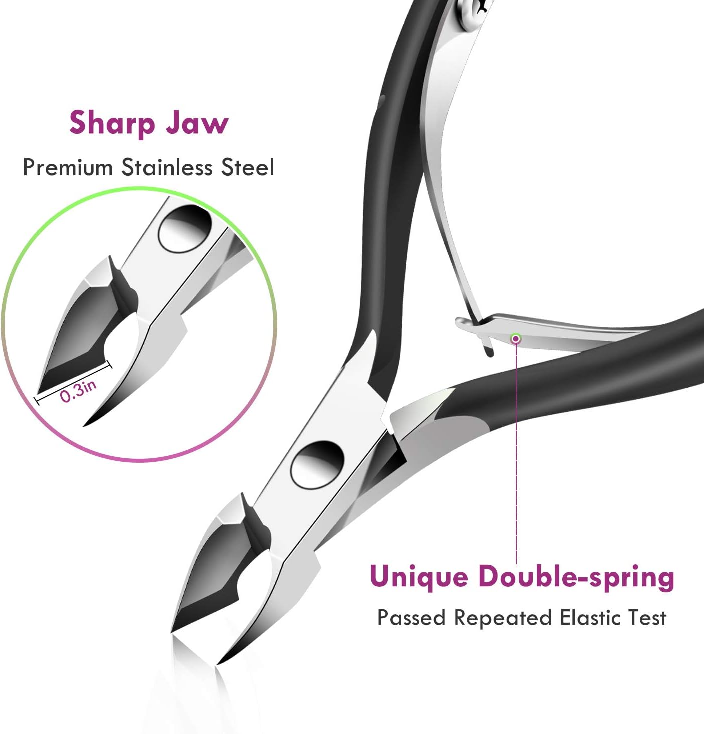 Detalle 2 de XUNXMAS Cuticle Tool Set, Stainless Steel