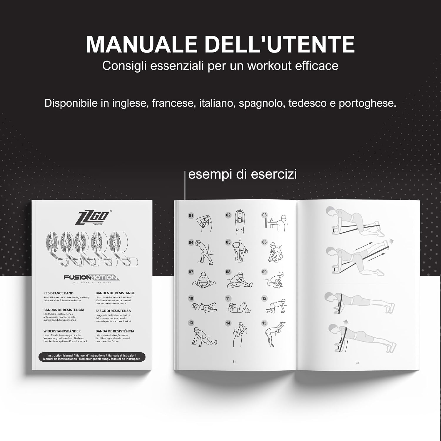 Thumbnail 6 de Bande di Resistenza Individuali e Set di Elastici (3 o 5 pezzi) – Allenamento funzionale, estensione e forza