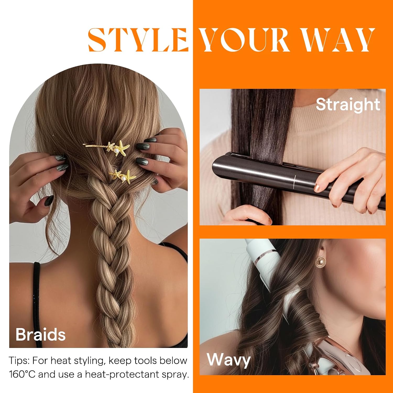 Thumbnail 6 de Sunny Hair 22 Inch Weft Hair Extensions – Remy Human Hair, Double-Wefted, Dark Honey Blonde Mix
