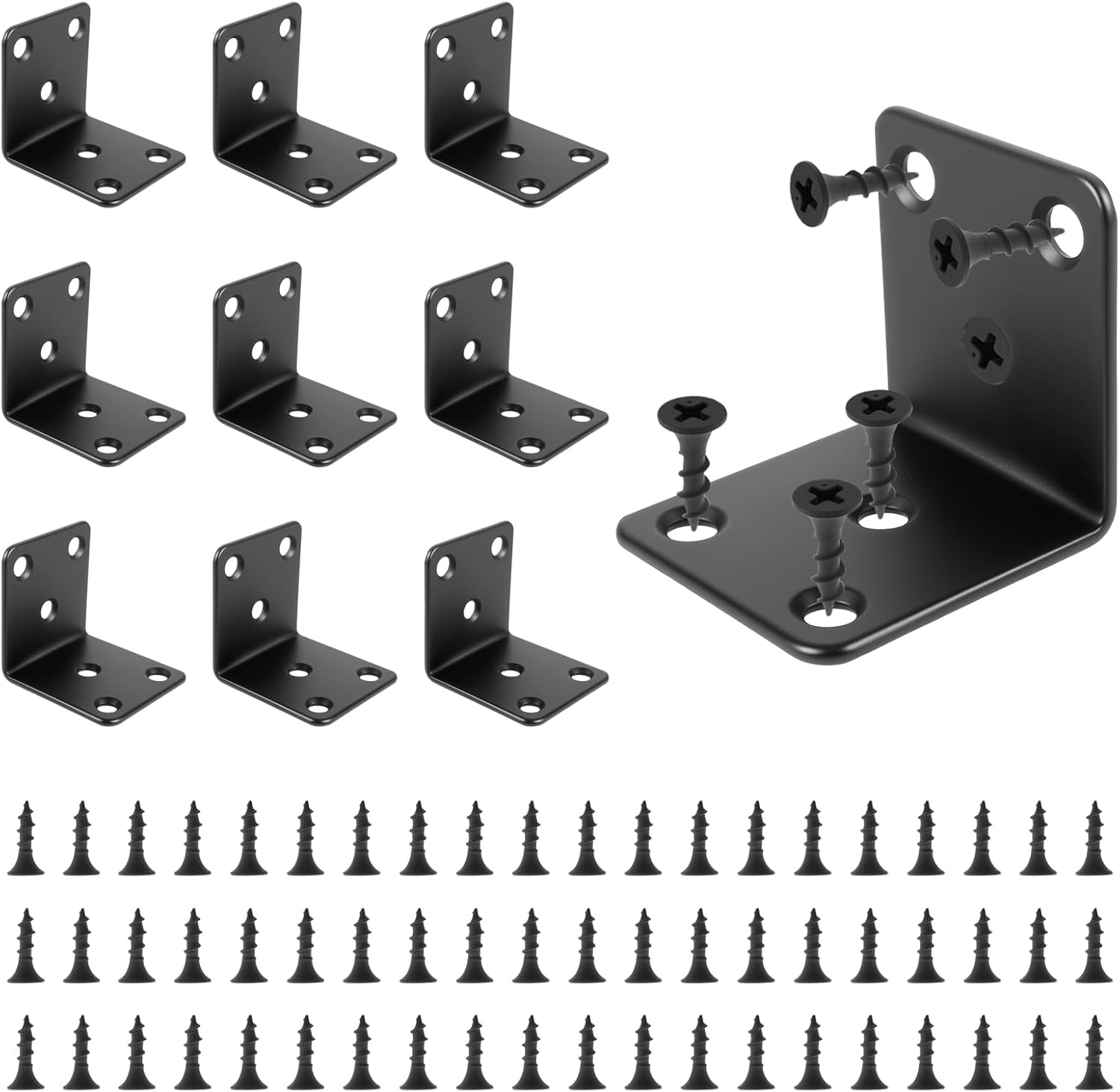 Detalle de 90 degree angle bracket kit 10 pcs 40mm