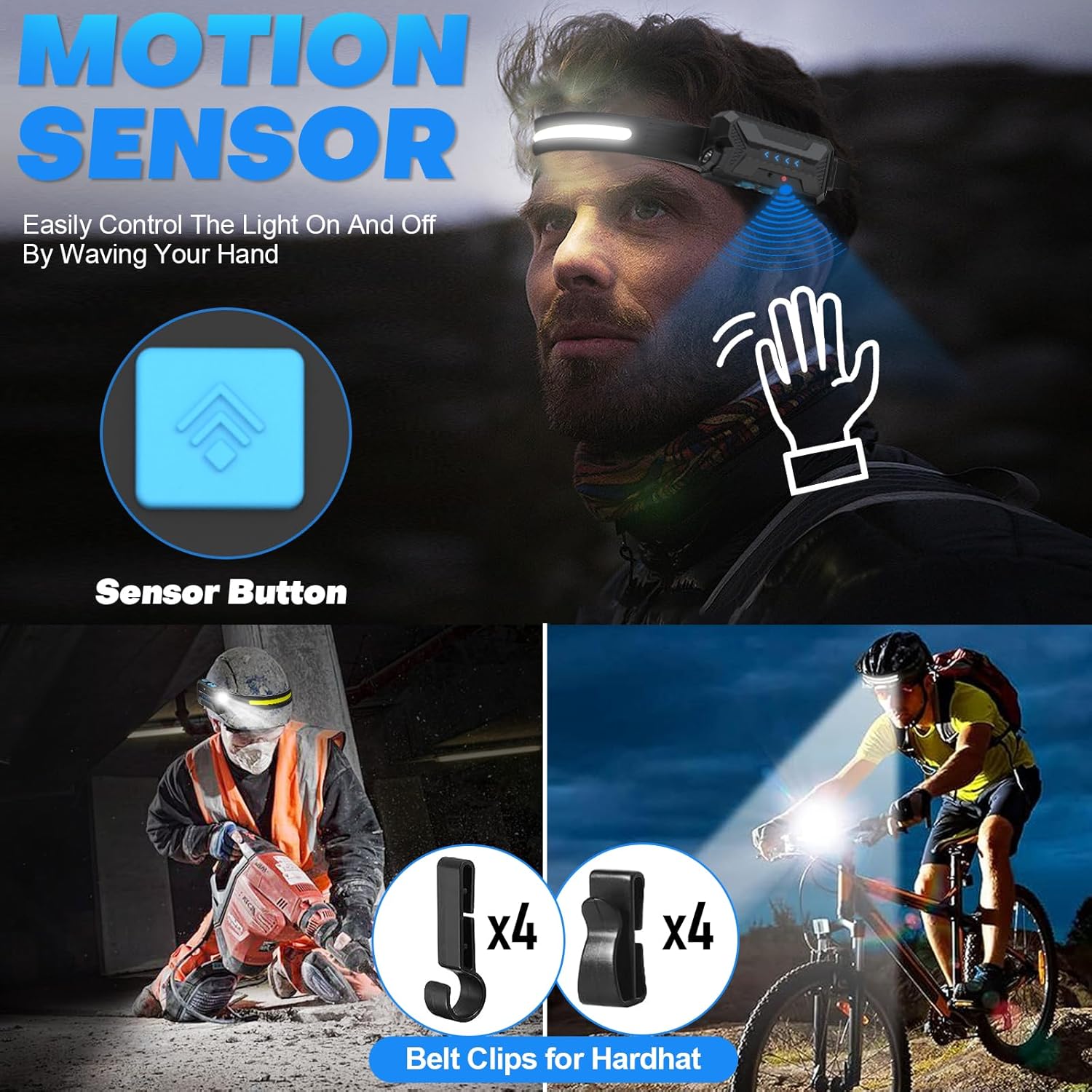 Thumbnail 4 de Head Torch Rechargeable 2000mAh, 230° beam 🔦
