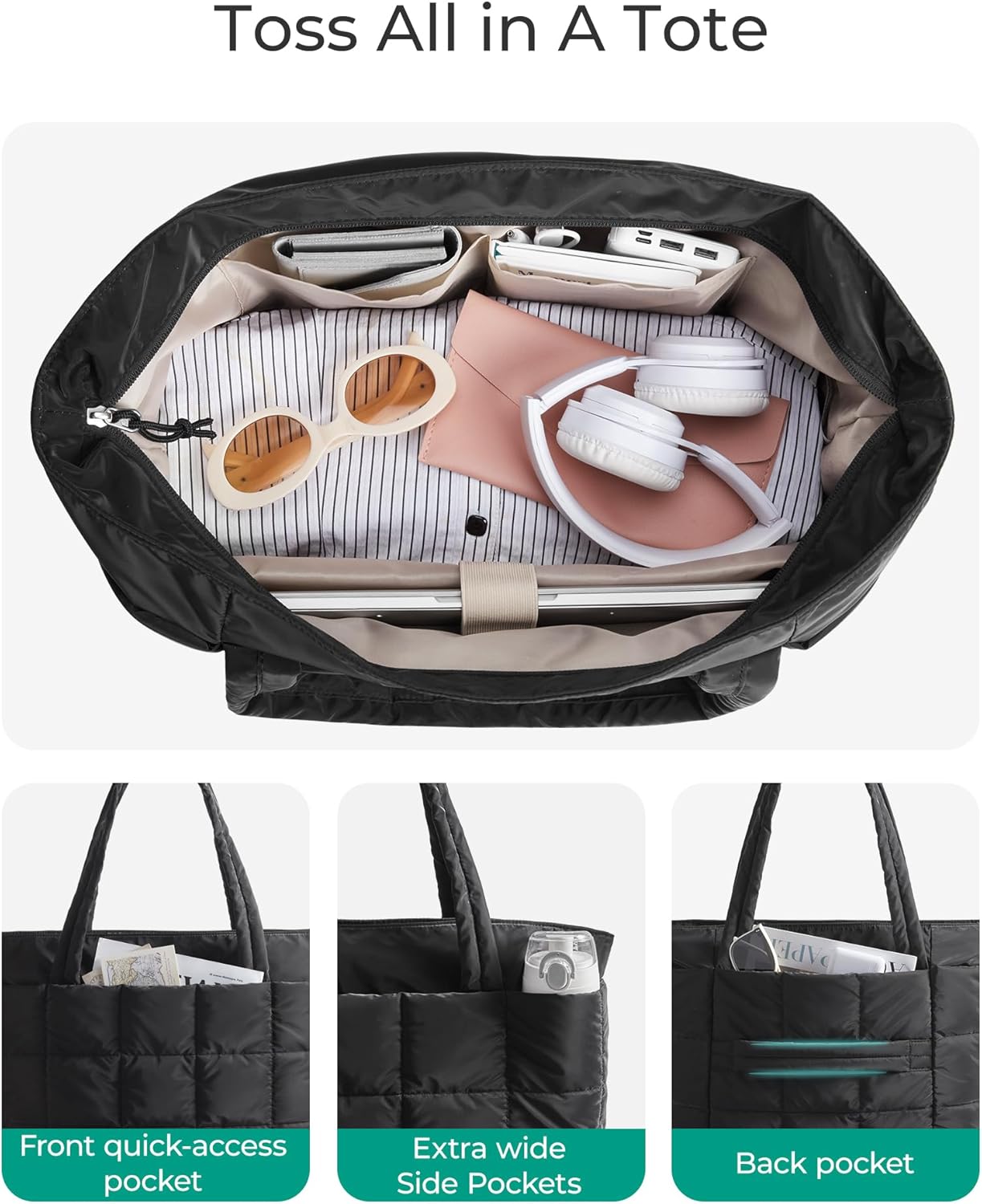 Thumbnail 3 de BAGSMART Expandable Tote Bag ⚙
