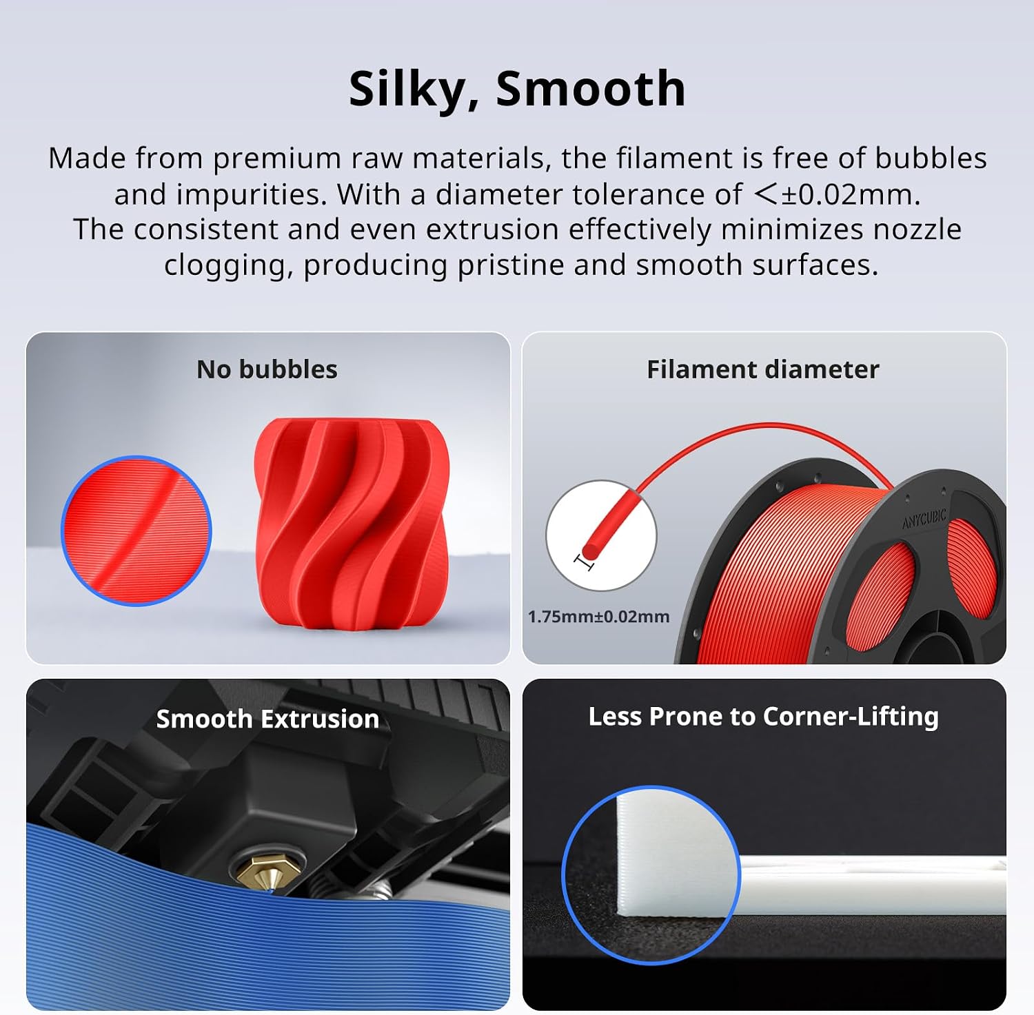 Thumbnail 3 de Anycubic PLA+ 3D Printer Filament 1.75 mm