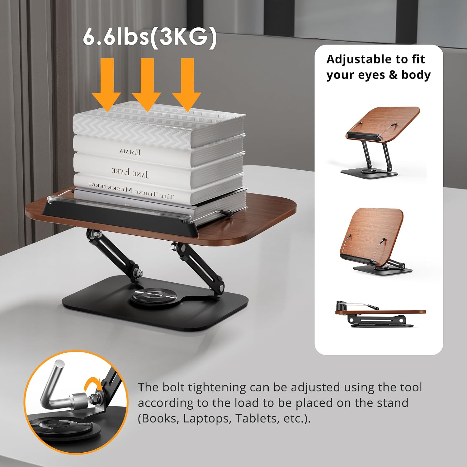 Thumbnail 6 de Book stand with reading light
