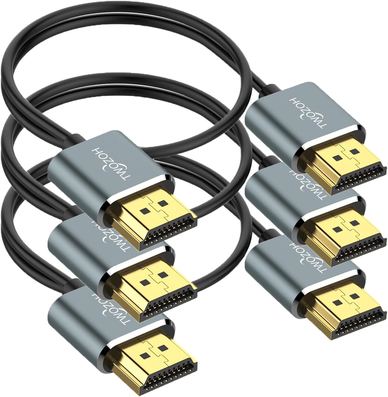 Detalle de Twozoh Slim 4K HDMI Cable 2M 3 Pack review