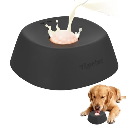 Detalle de Yipetor Schleckball Hundenapf für Flüssige Leckerlis – sicherer Slow-Feeder für Knochenbrühe, Joghurt und Flüssignahrung