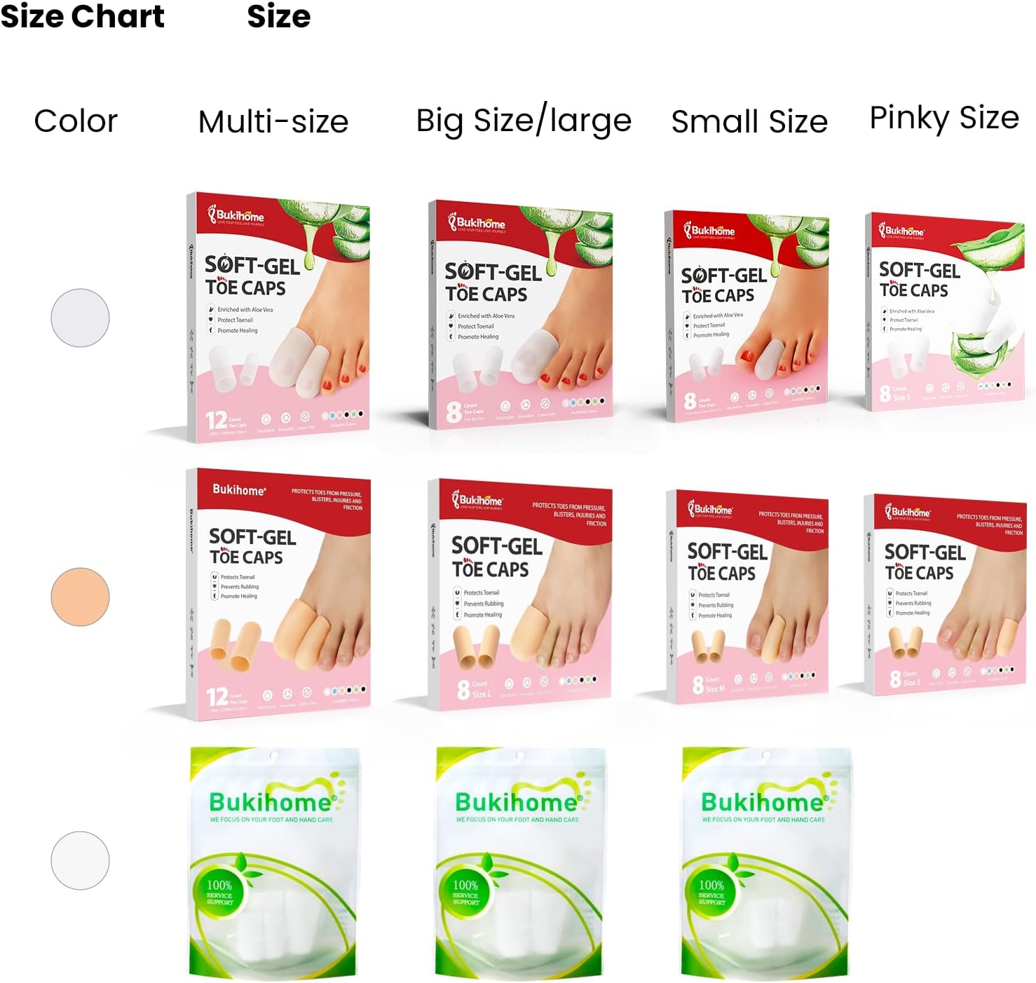 Thumbnail 1 de Bukihome Toe Protectors 12 Pack