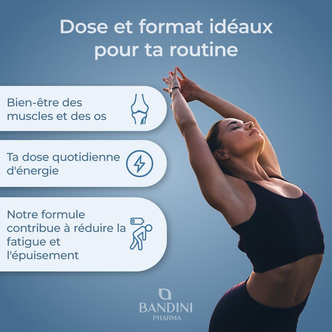 Detalle de Bandini® Magnésium en Poudre 300 g – Source de Citrate de Magnésium, sans OGM
