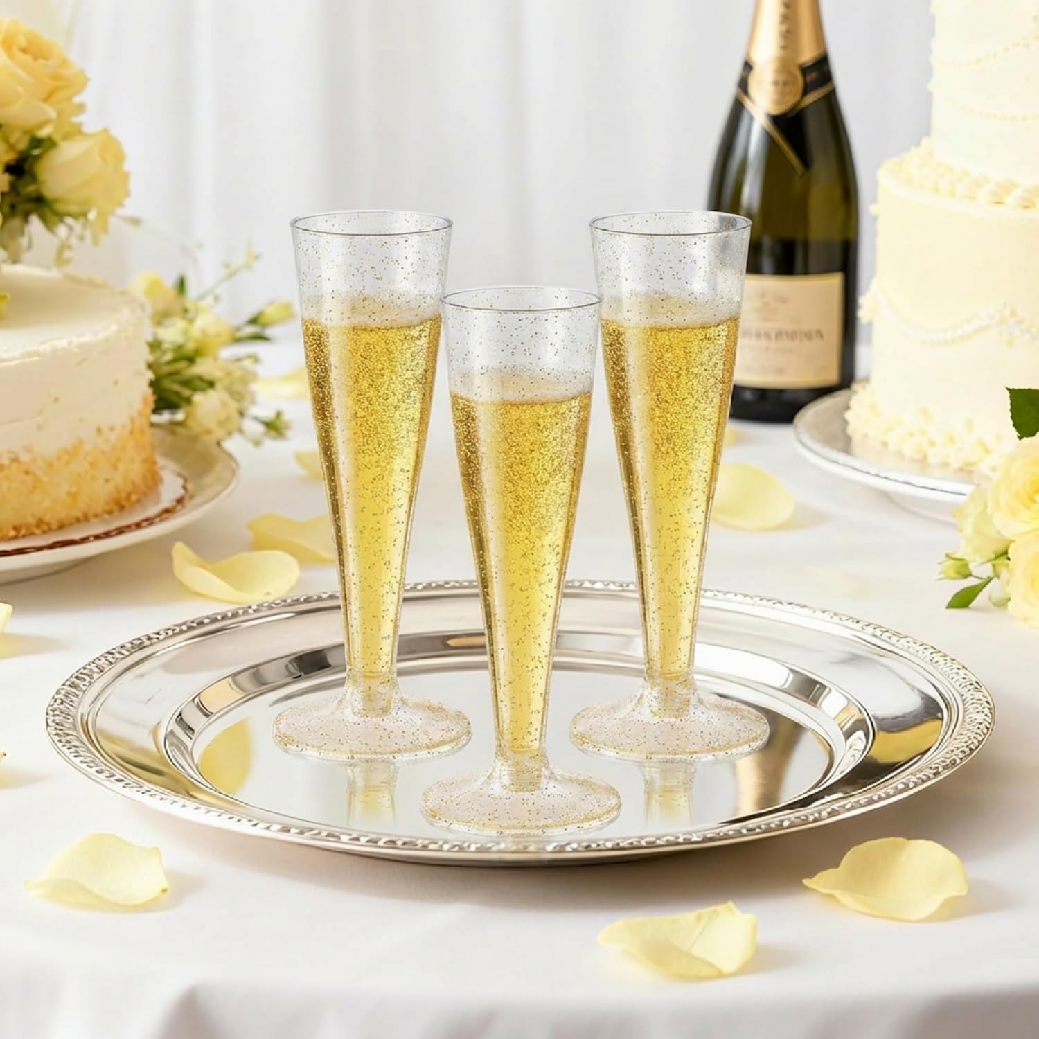Thumbnail 2 de Plastic Champagne Flutes, 4.5 oz