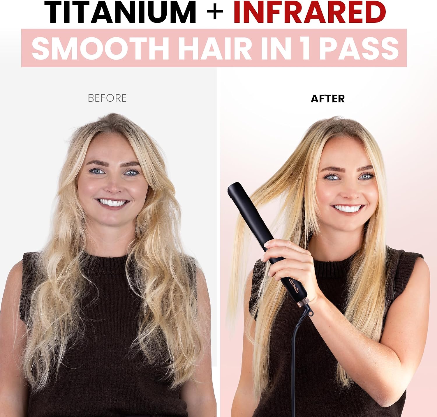 Detalle 2 de ELLA BELLA Hair Straightener with Titanium Plates