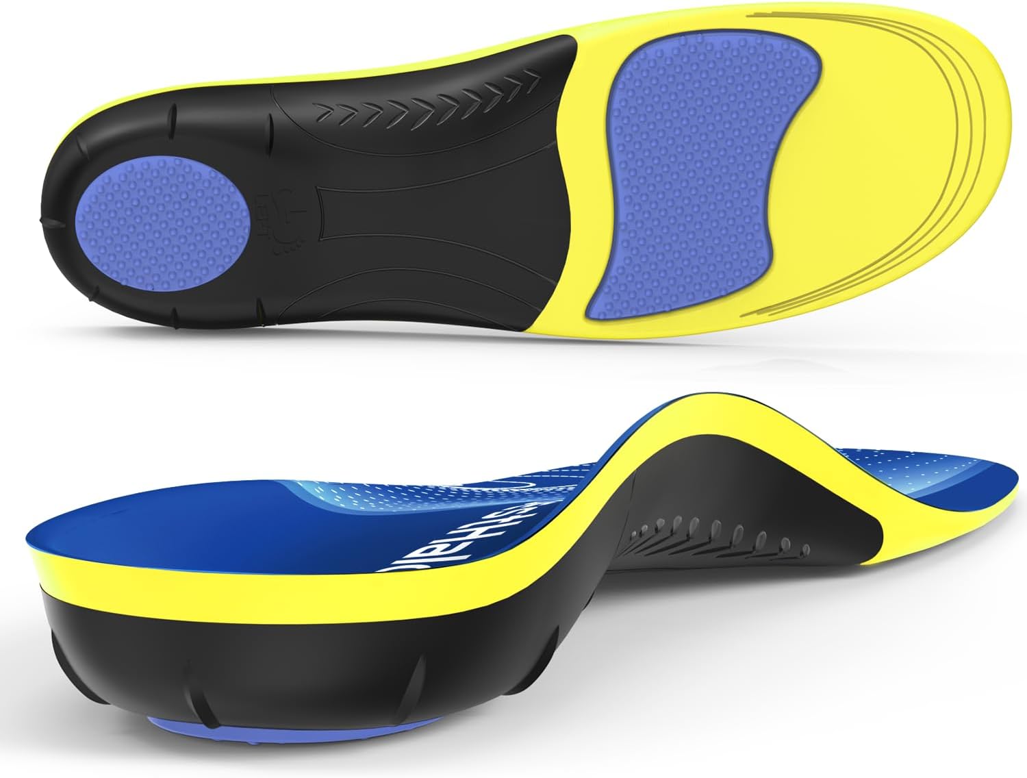 Detalle de BestHalo Heavy Duty Plantar Fasciitis Insoles: High Arch Support for 220+ lbs, for Men 9-10.5 / Women 10-11.5