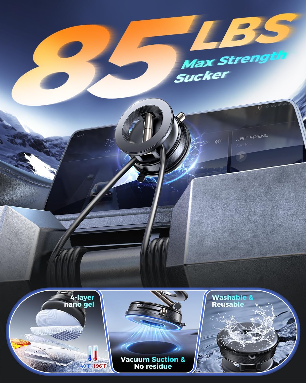Detalle de Magnetic Car Phone Holder
