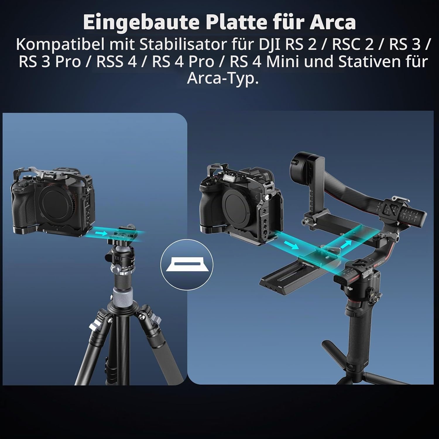 Thumbnail 6 de SmallRig HawkLock 3667C Schnellwechsel-Vollkäfig für Sony Alpha 7R V / A7 IV / A7S III / A1 / A7R IV / A7 V