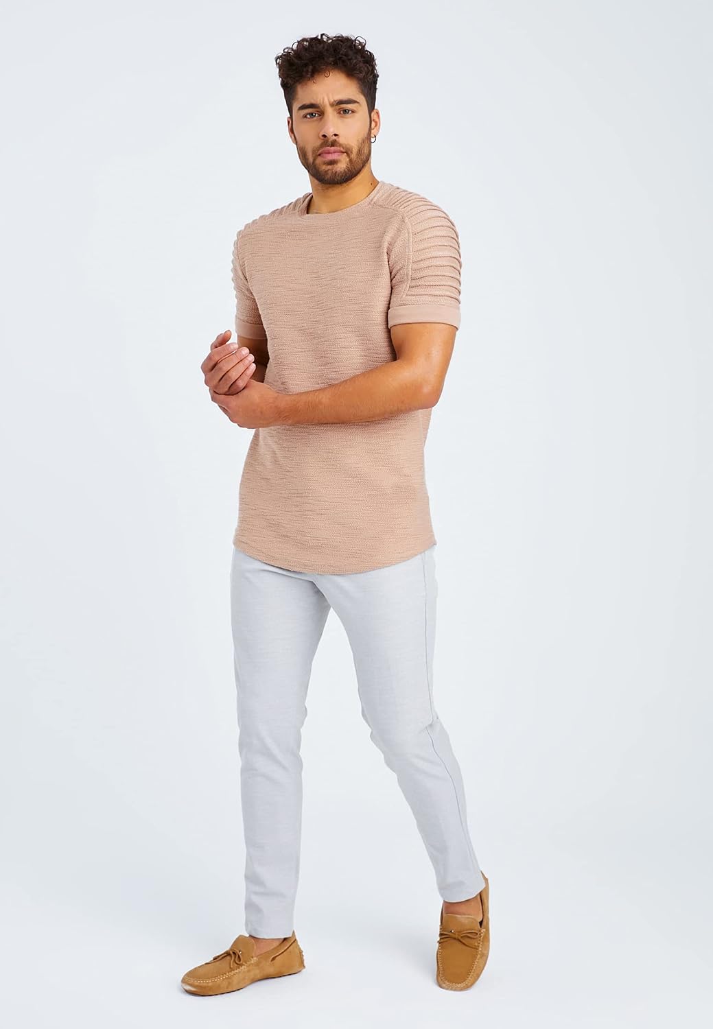 Detalle 2 de T-shirt homme Leif Nelson 100 % coton