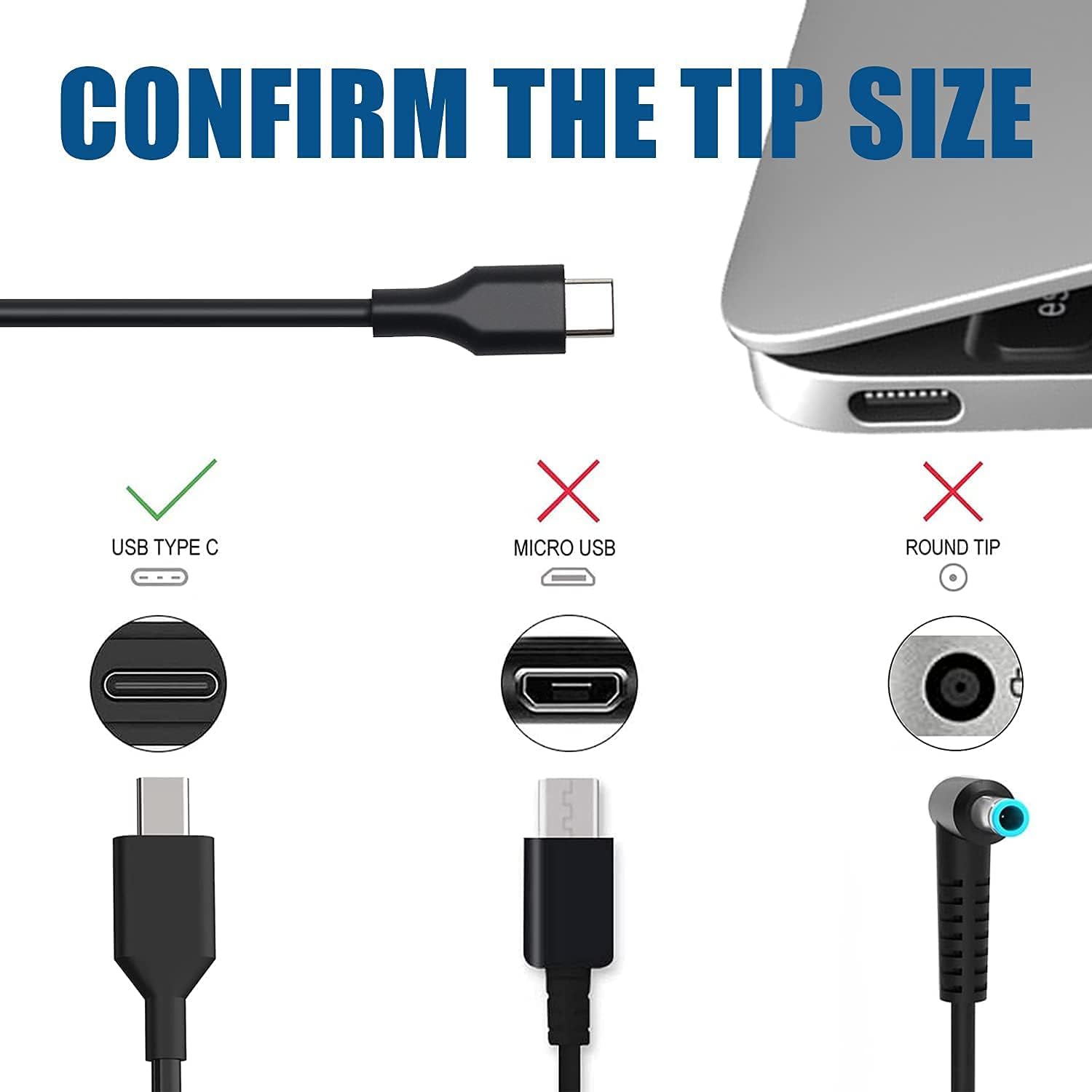 Thumbnail 4 de Cargador USB-C 65W / 45W para Lenovo y Dell