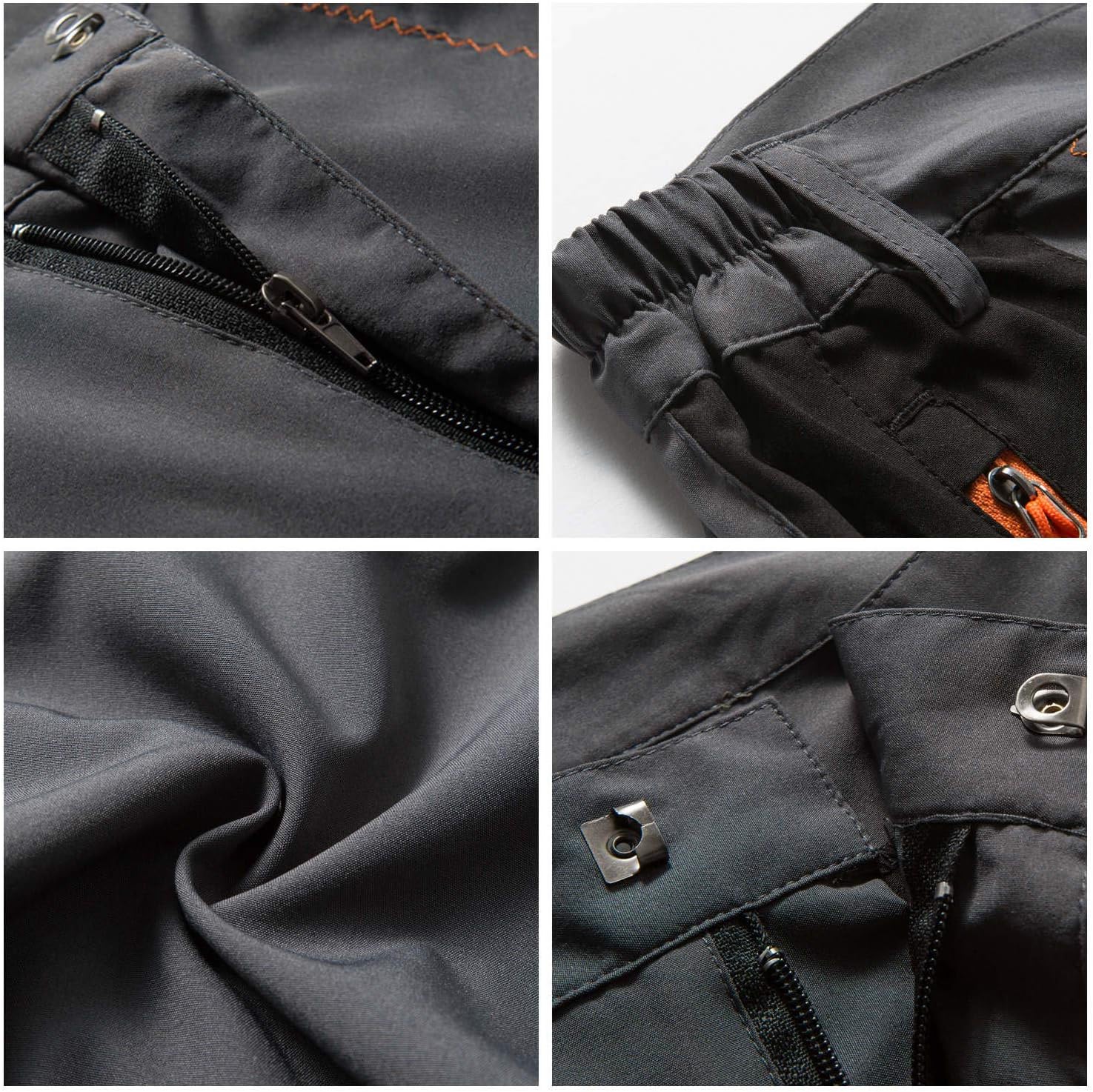 Detalle 2 de TBMPOY Men’s Outdoor Hiking Pants, Quick-Dry, Water-Resistant, Zip Pockets