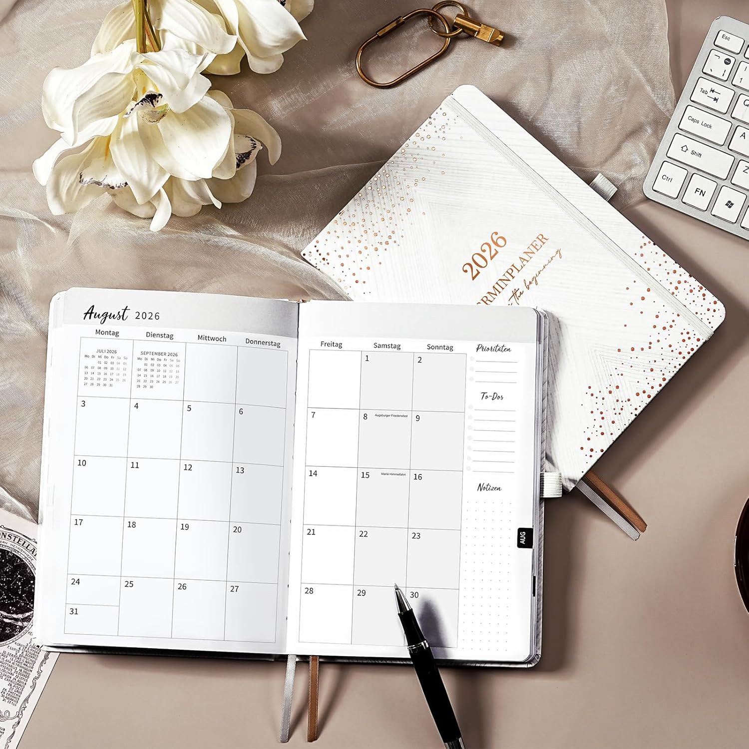 Thumbnail 1 de Kalender 2026 A5 Terminplaner mit Lesebändchen 📅