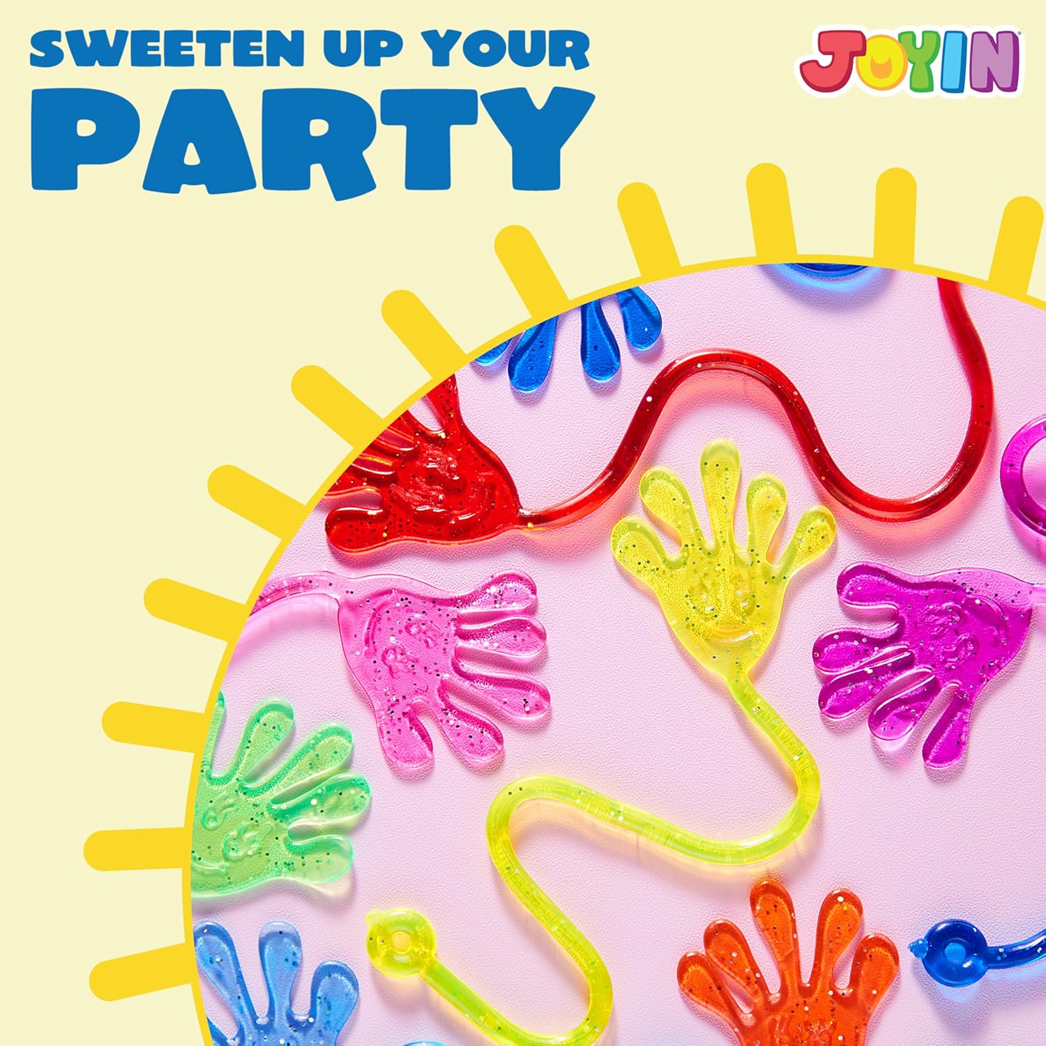 Thumbnail 2 de JOYIN 120Pcs Glitter Sticky Hands Party Favors