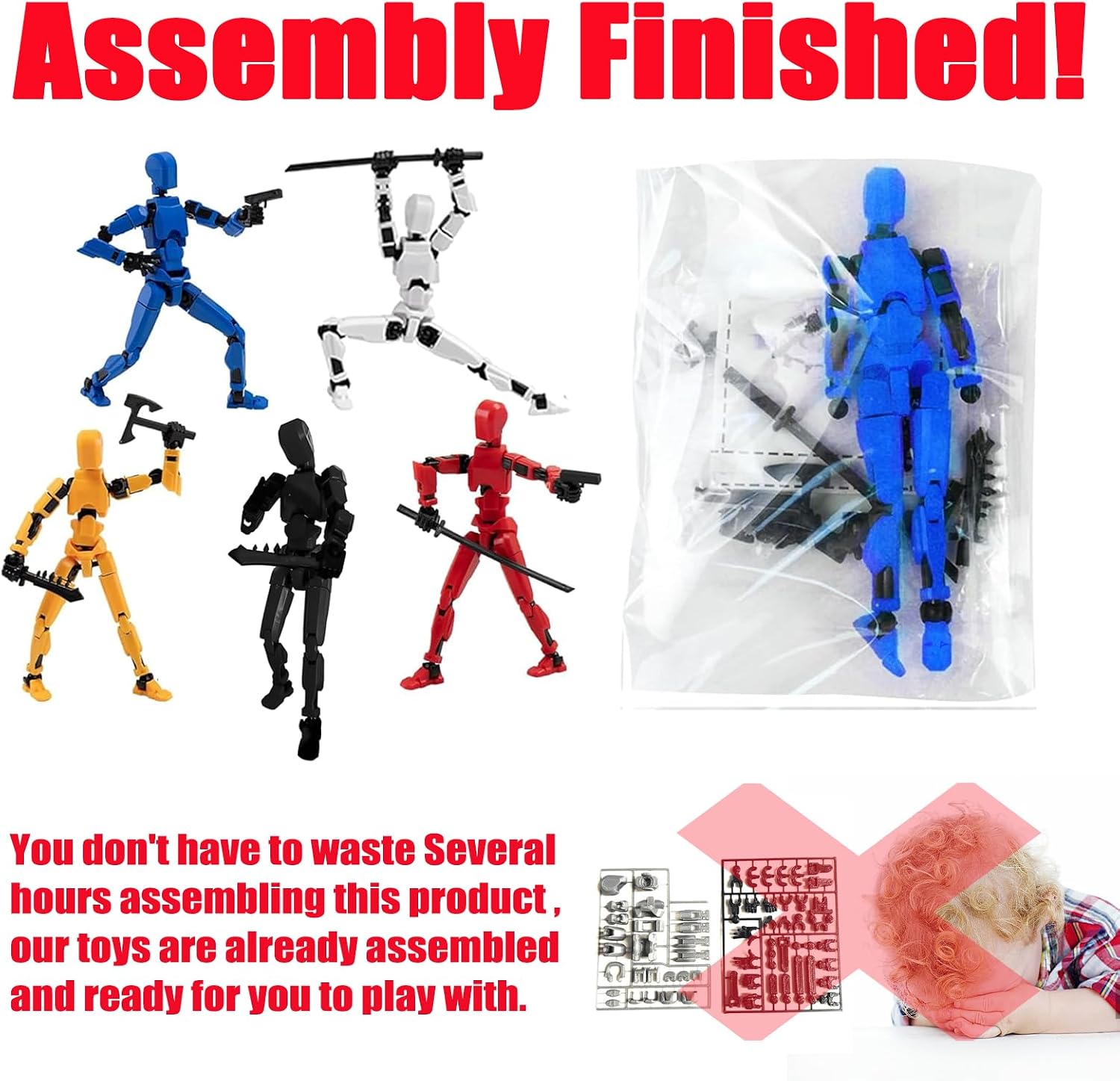 Detalle de 2026 Titan 13 Action Figure Set — 5-Piece Multi-Joint 3D Printed Collectible