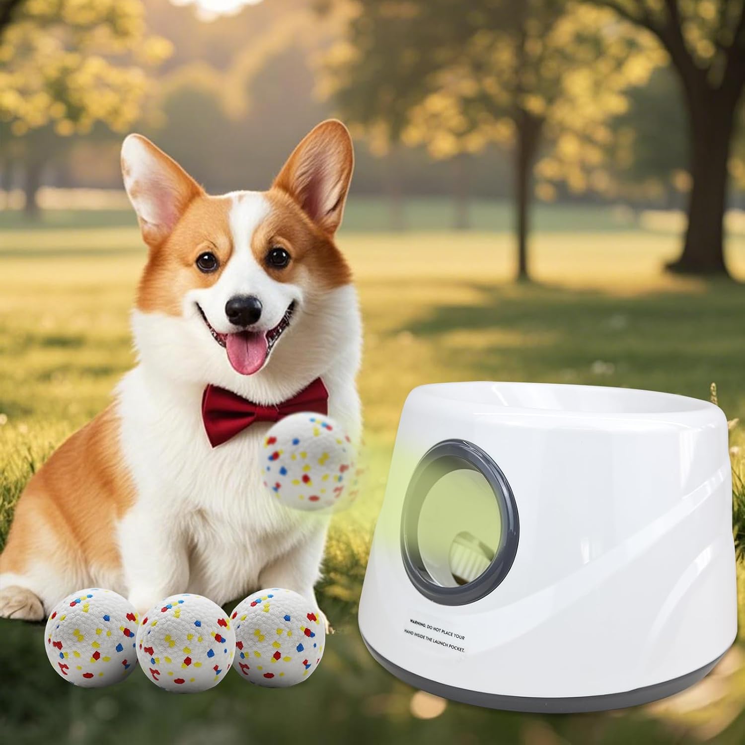 Detalle de MEKAPLE Automatic Dog Ball Launcher 45ft