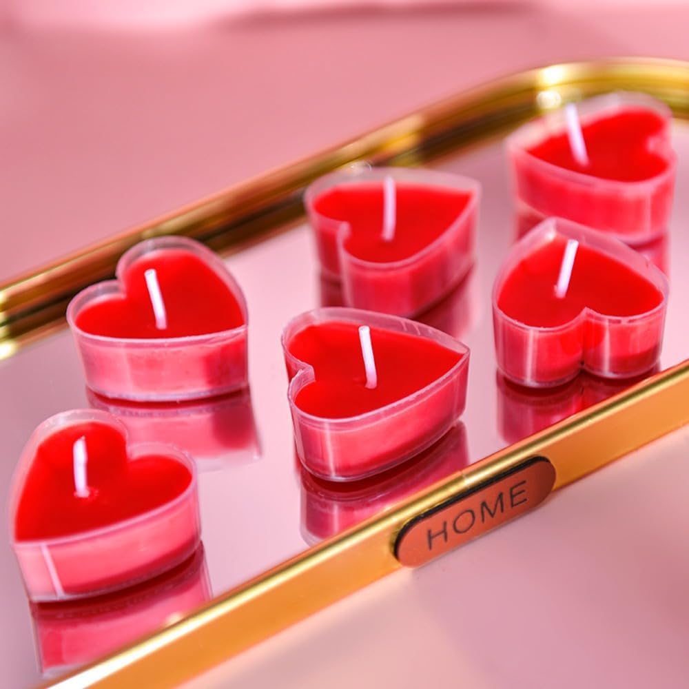 Detalle de Love Candle 9 PCS Romantic Unscented Tea Lights (White)