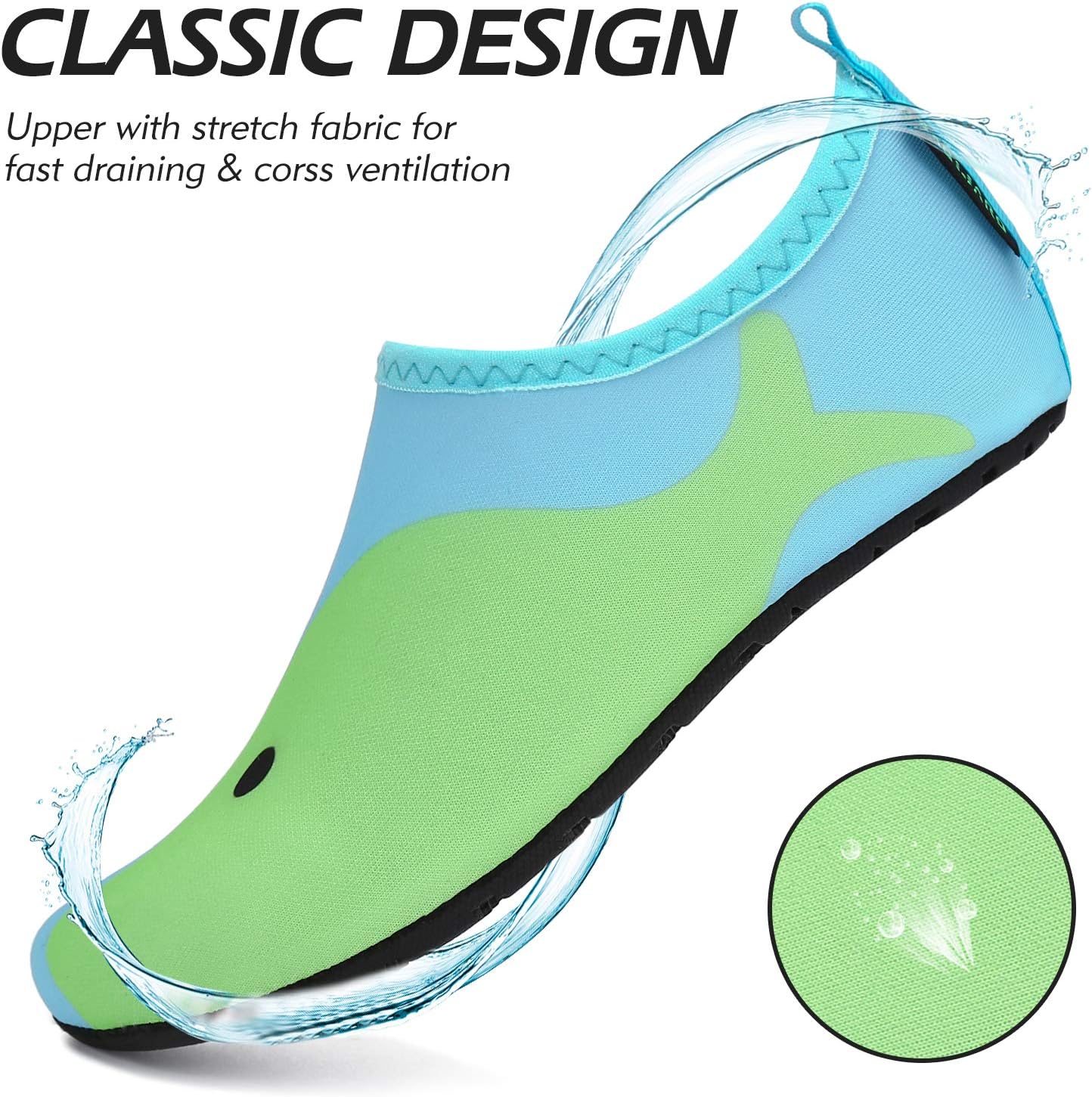 Thumbnail 2 de SAGUARO Kinder Badeschuhe – Aquaschuhe für Mädchen und Jungen, Schnell Trocknend, 21–35 EU