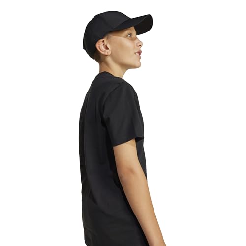 Detalle de adidas Unisex Essentials T-Shirt 13-14 Years Black/White: comfort e stile daily per i giovani