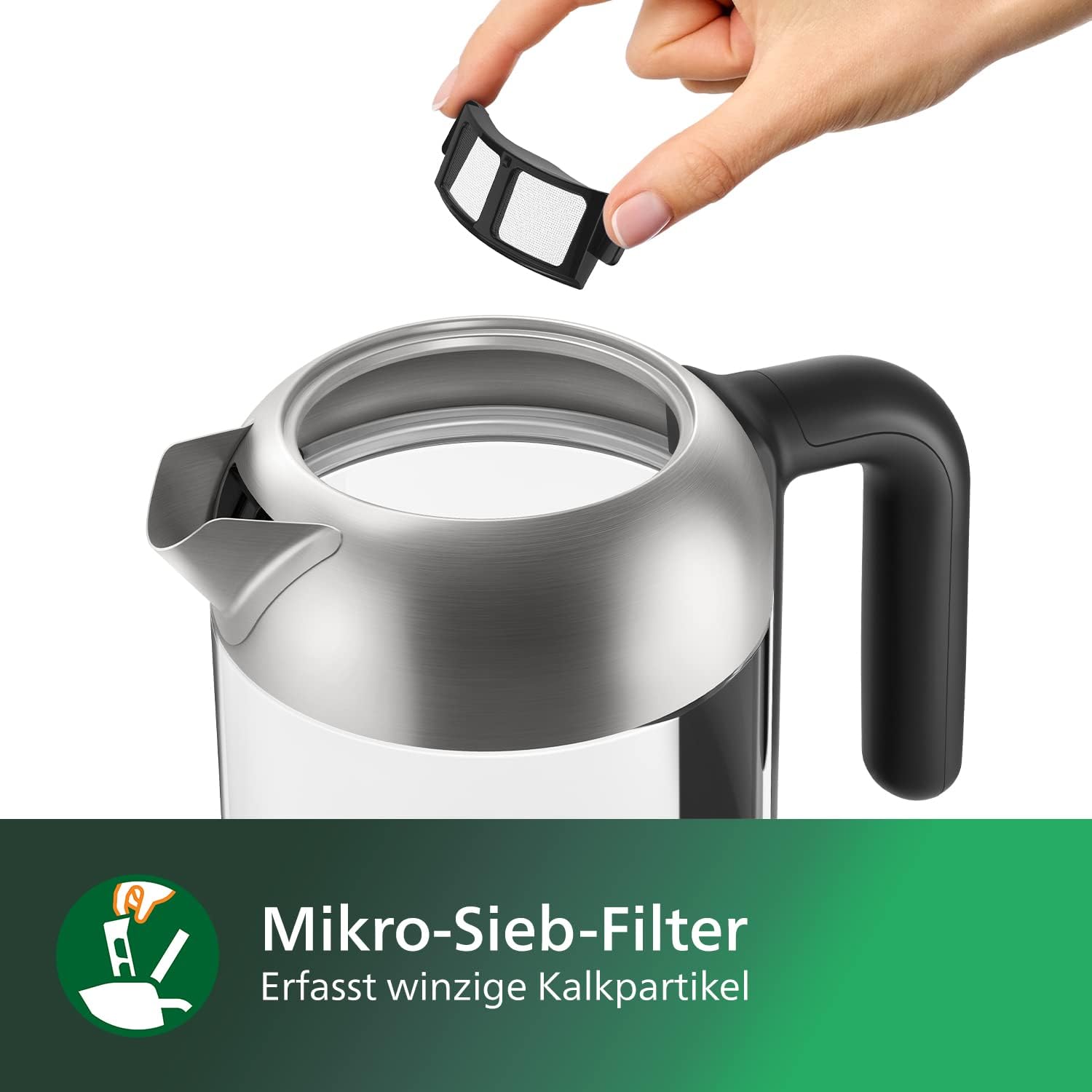 Thumbnail 4 de Philips 5000 Series Wasserkocher HD9339/80 – 1,7 l, blaues Sensorlicht, 360°-Basis
