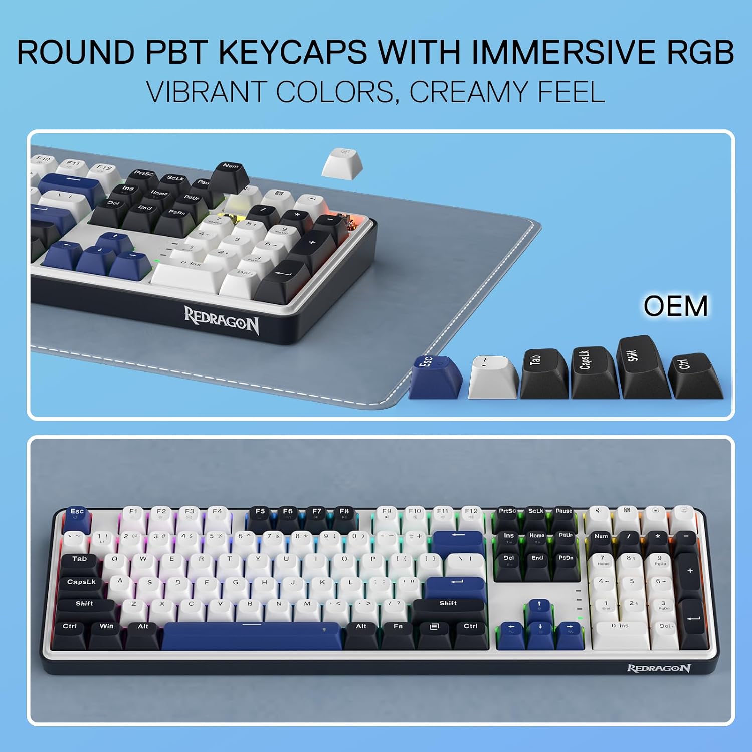 Thumbnail 5 de Redragon K689 Wired Gasket RGB Gaming Keyboard (104 keys + extra 4 hotkeys)