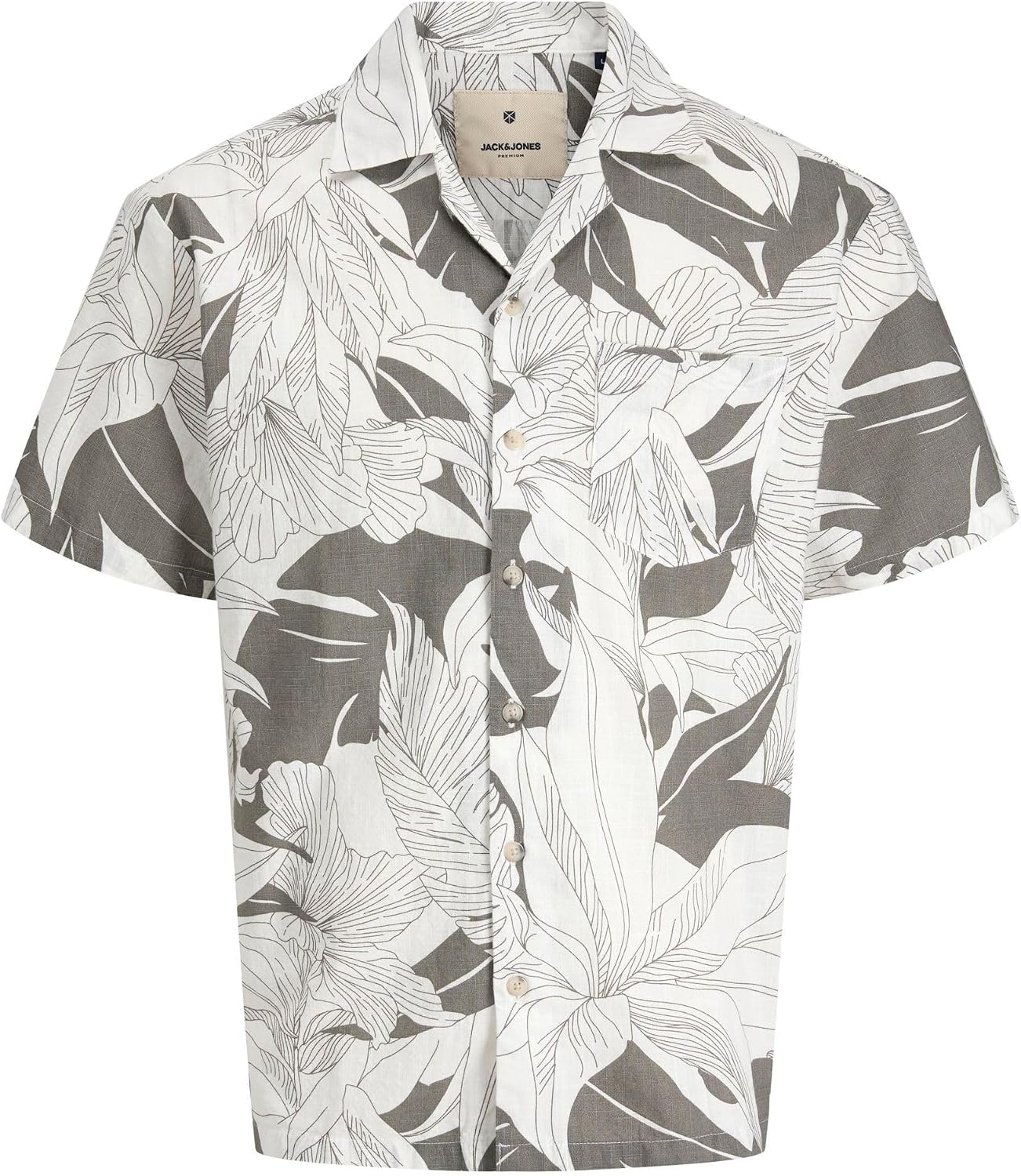 Detalle de JACK & JONES Male Hawaii-Hemd Relaxed Fit
