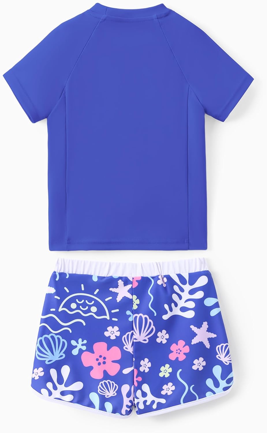 Detalle de Disney Frozen Elsa Two-Piece UPF 50+ Quick-Dry Rash Guard Swim Set for Girls