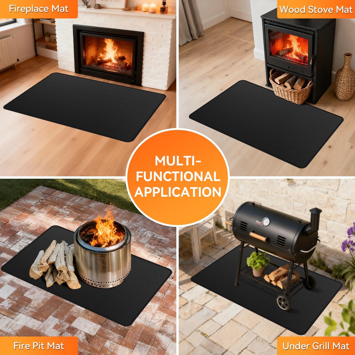 Thumbnail 6 de Rumlick Fireplace Mat 25 x 39 in.