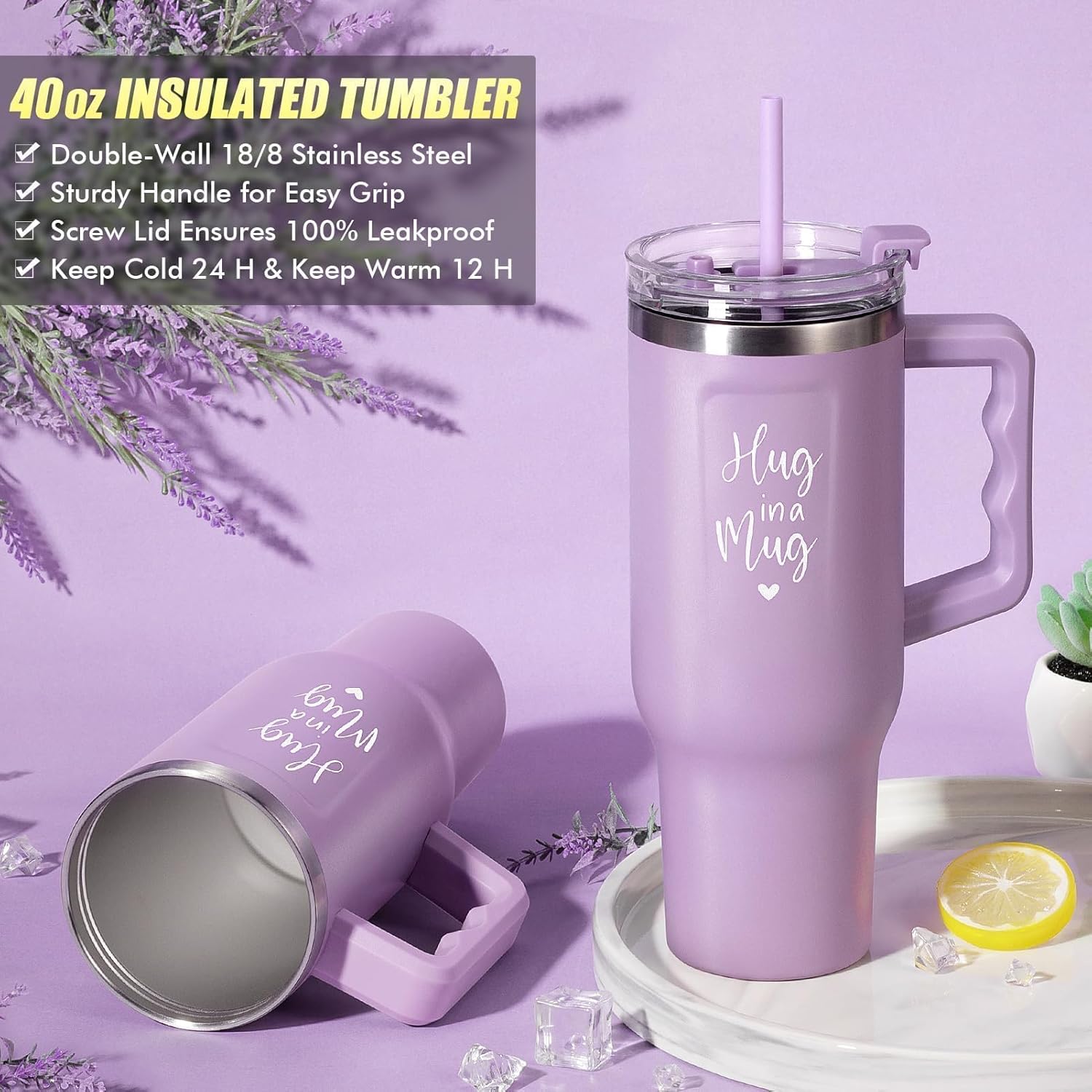 Thumbnail 4 de Birthday Gifts for Women: Self-Care Get Well Soon Gift Basket with Lavender Spa Essentials