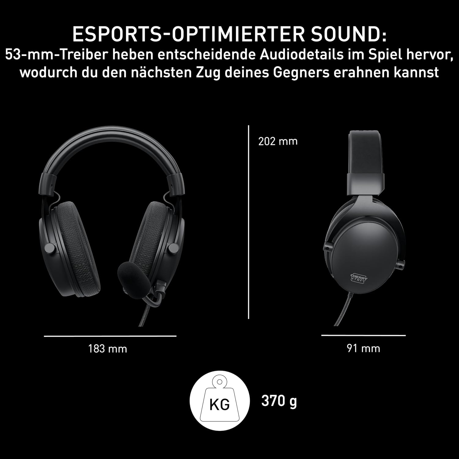 Detalle 2 de Xtrfy H2 Profi Gaming-Headset 53 mm