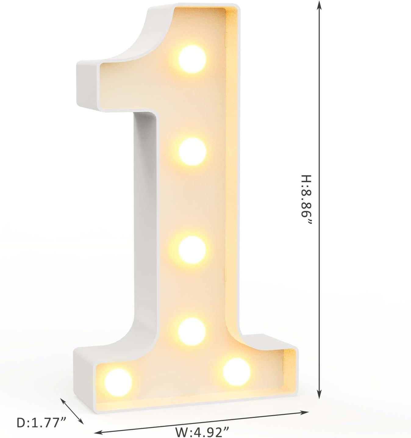 Detalle 2 de Ledido Number 18 LED Marquee Sign for Party 🎉