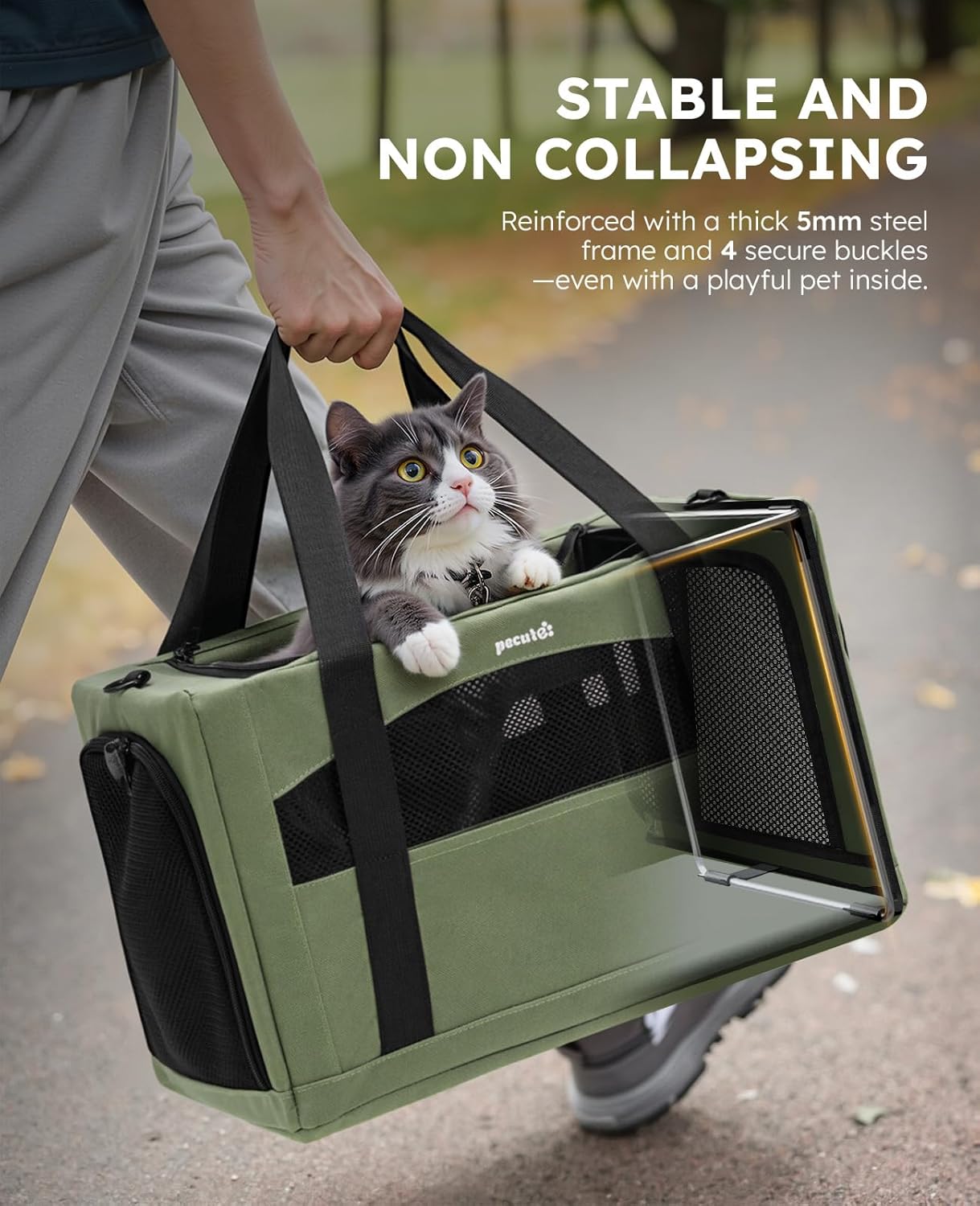 Thumbnail 1 de pecute Cat Carrier Stable 43x28x28cm
