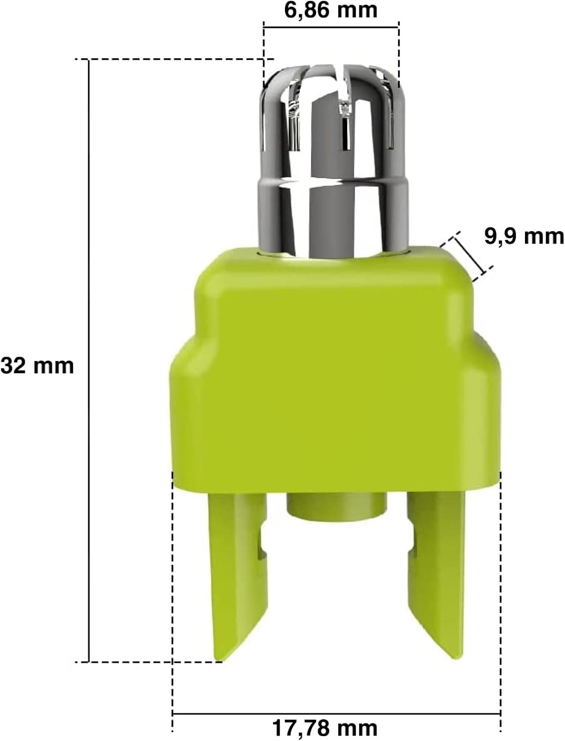 Detalle de One Blade Lame Nez et Oreille compatible avec One Blade – Système Rotatif 360° (RE-WECHSEL)