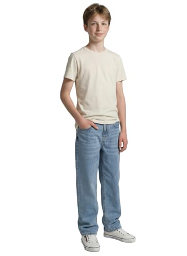 Detalle 2 de Tom Tailor Jungen 1041052 Old Kinder Baggy Fit Jeans – Light Stone Blue Denim (158 EU)