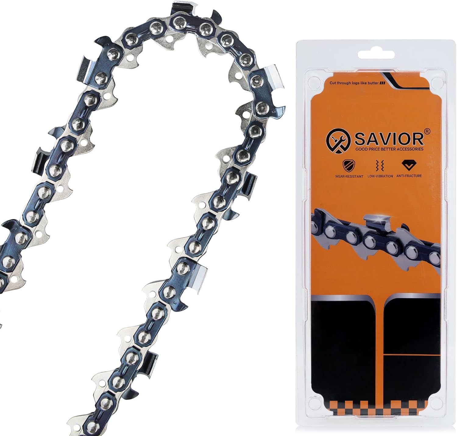 Thumbnail 6 de SAVIOR 3er-Pack Sägeketten 3/8"LP 1,3 mm (55 TG) für 40 cm Schwert – rückschlagsarm, kompatibel u. a. mit Stihl MS180/MS210/MS211