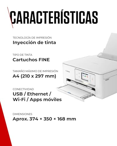 Detalle de Canon PIXMA TS7650i | Impresora multifunción inalámbrica para uso doméstico