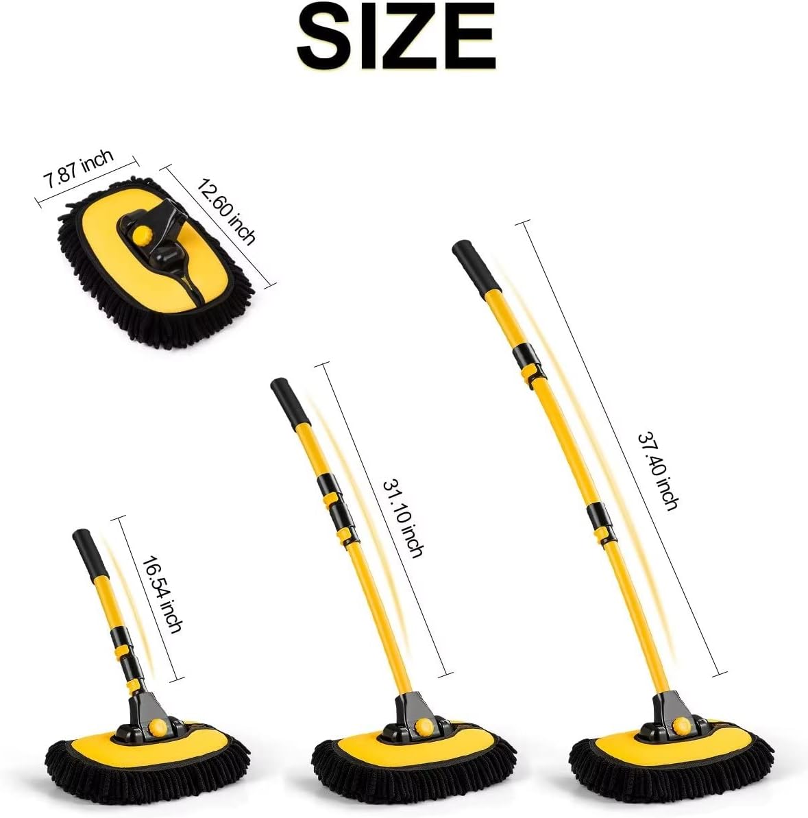 Thumbnail 1 de lesasas Car Wash Brush Kit with Extendable Handle – Scratch-Free Cleaning