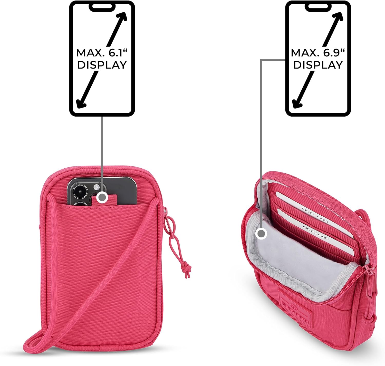 Thumbnail 4 de Johnny Urban Josh Bandolera Pequeña Pink 🌧️ - Impermeable y Versátil