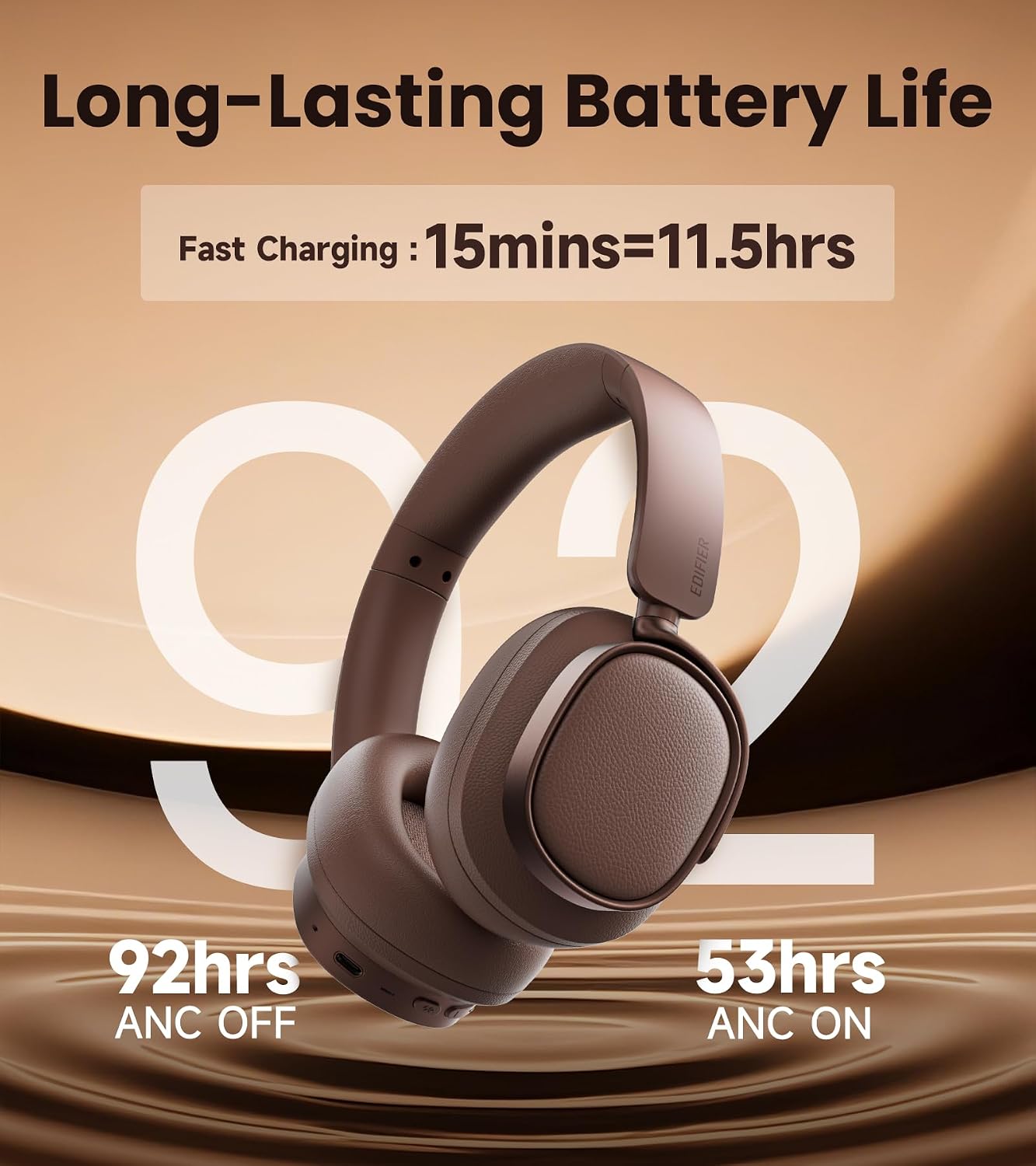 Detalle 2 de Edifier ES850NB ANC headphones, 92H playtime