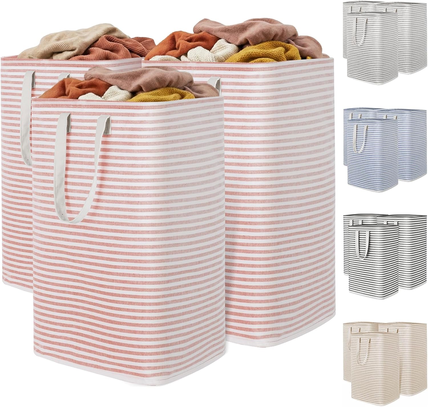 Detalle de Lifewit 3 Pack Laundry Hamper 80L