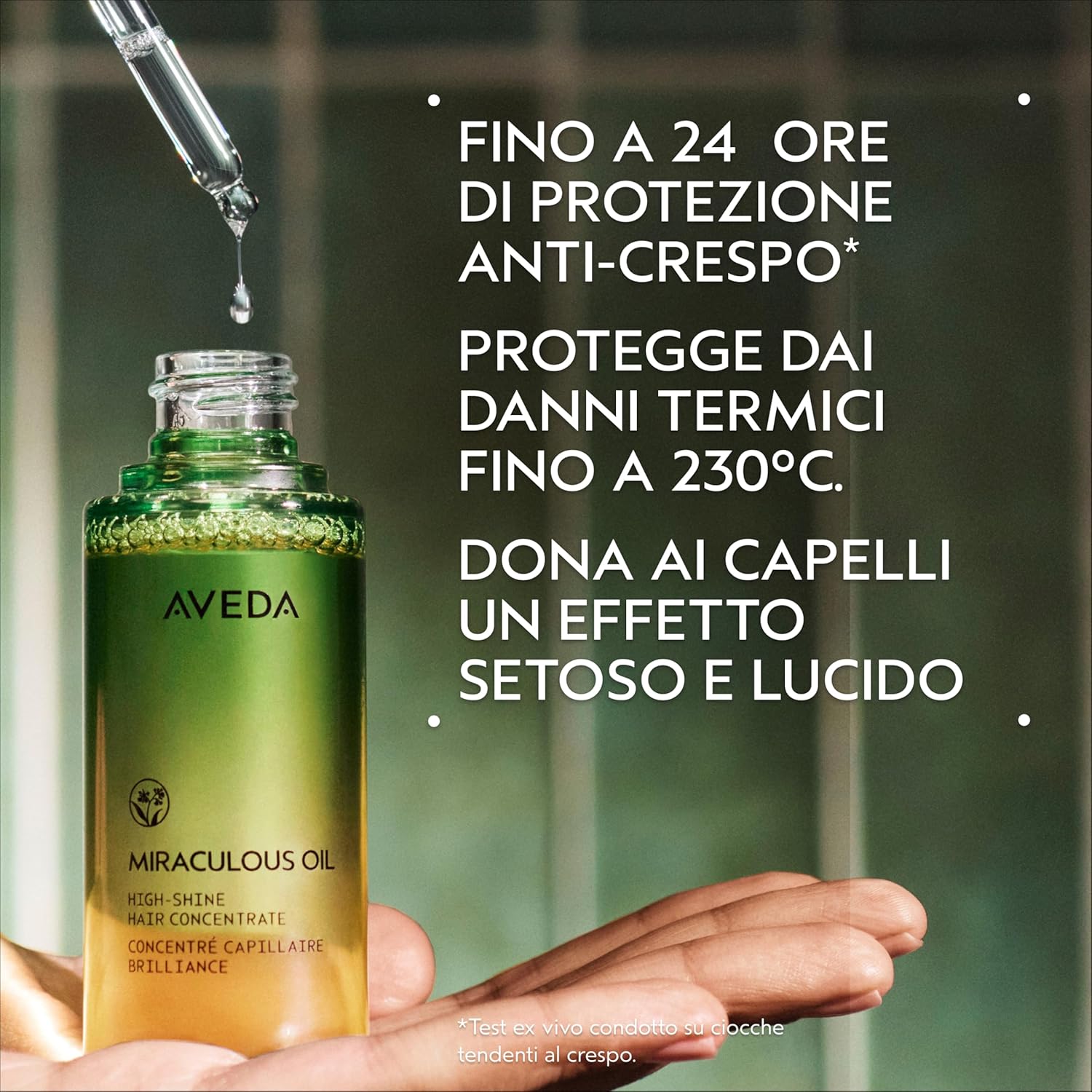 Detalle 2 de Aveda Miraculous Oil – Olio Concentrato per capelli lucenti, 50 ml