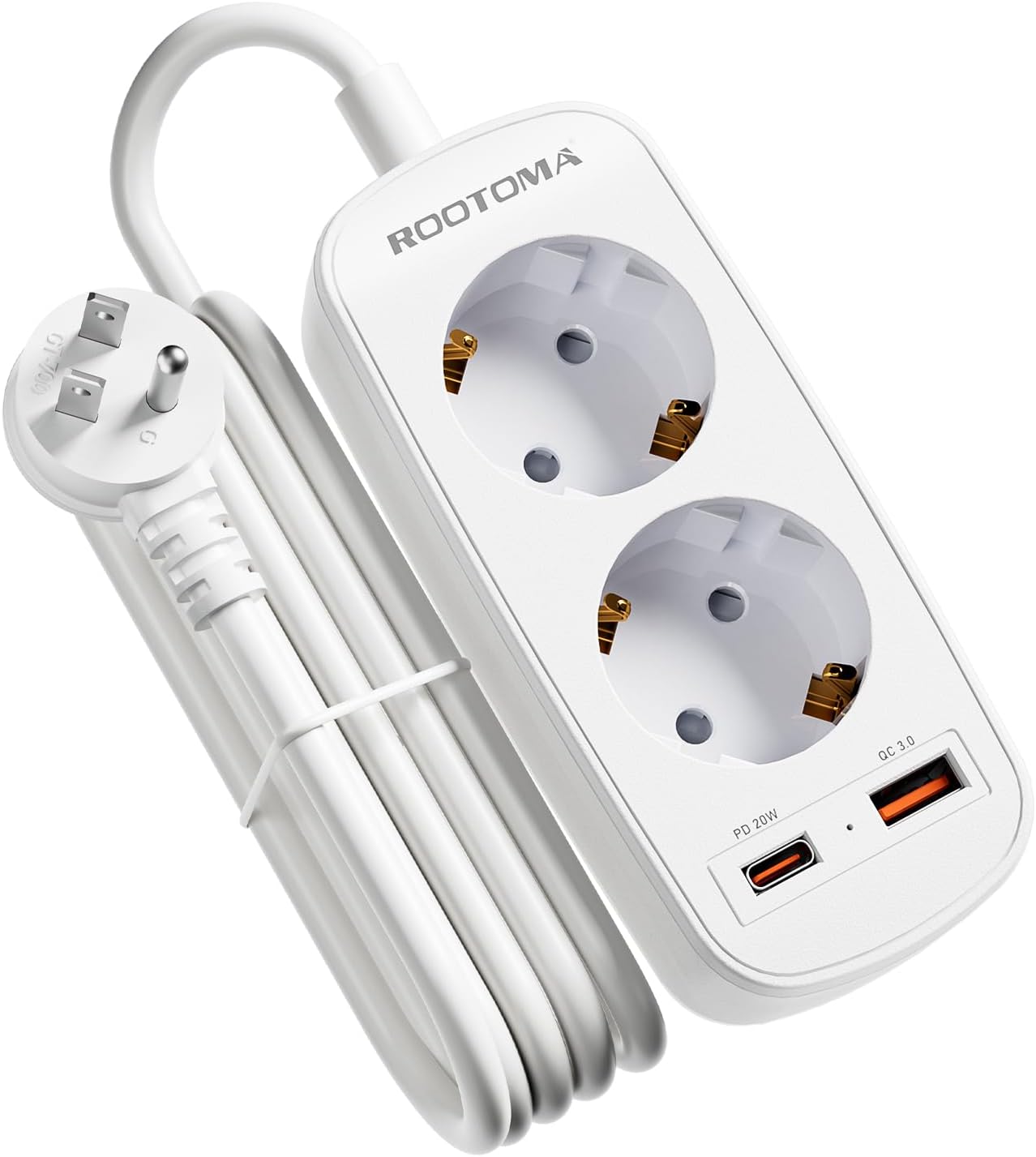 Detalle de USA Adapter Steckdose 20W Reiseadapter 🔌