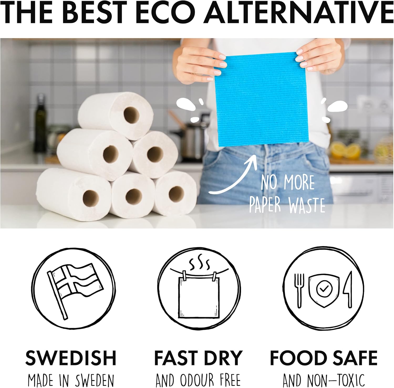 Thumbnail 5 de SUPERSCANDI Paños de Cocina Reutilizables y Biodegradables 🧽