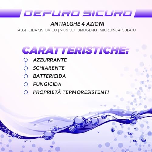 Thumbnail 2 de Naturii Lt 10 Antialghe Alghicida concentrato 4 azioni non schiuma