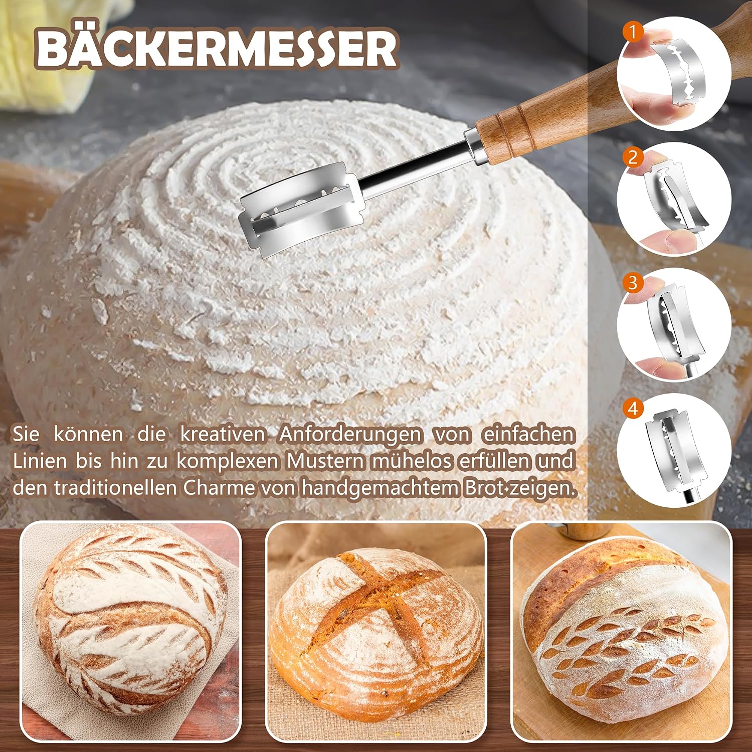 Thumbnail 5 de HaWare Gärkörbchen 23 cm rund Brotset mit Zubehör 🍞