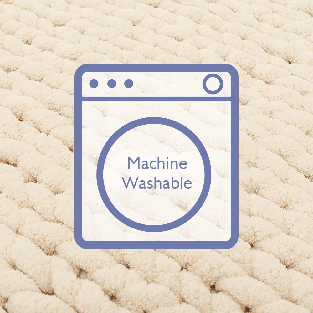 Thumbnail 6 de Bigacogo Chunky Knit Throw Blanket 40x60